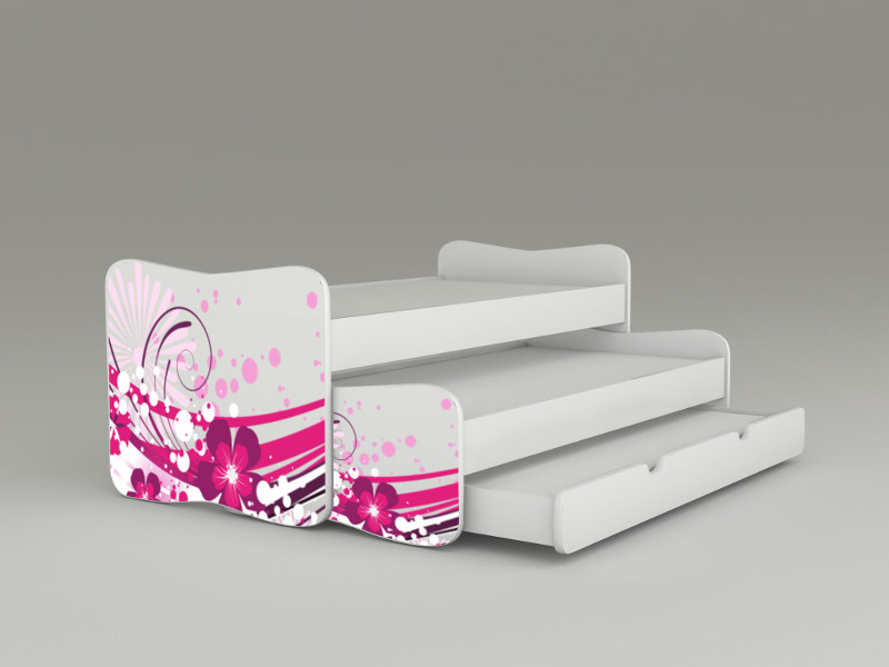 Becks postel pre tri deti Flower Pink